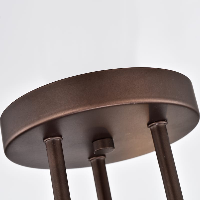 3-light Oil Rubbed Bronze Semi-Flush Mount