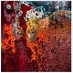 preview thumbnail 30 of 42, SAFAVIEH Glacier Liliana Watercolor Modern Abstract Rug 3' Square - Red/Orange - Square