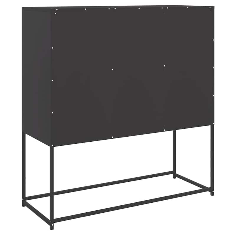 vidaXL Highboard Storage Side Cabinet Cupboard Living Room Furniture Steel - 39.6 x 39.6 x 42.1