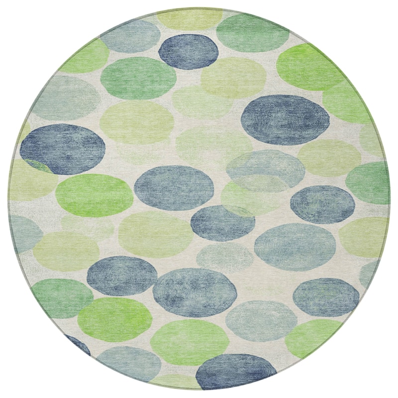 HomeRoots Geometric Transitional Rectangle Outdoor Rug