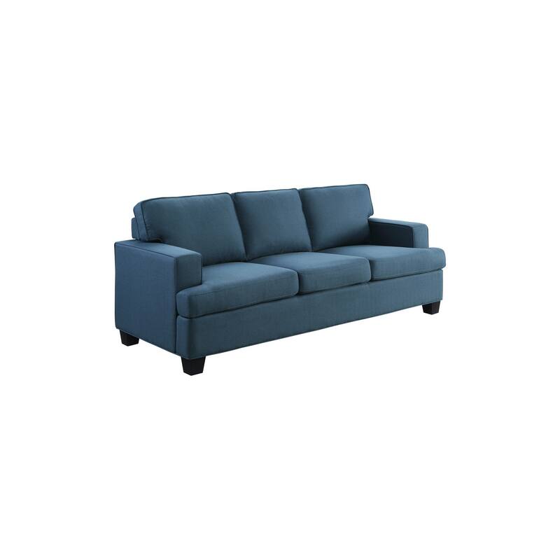 Jobyna Blue Textured Fabric Living Room Set