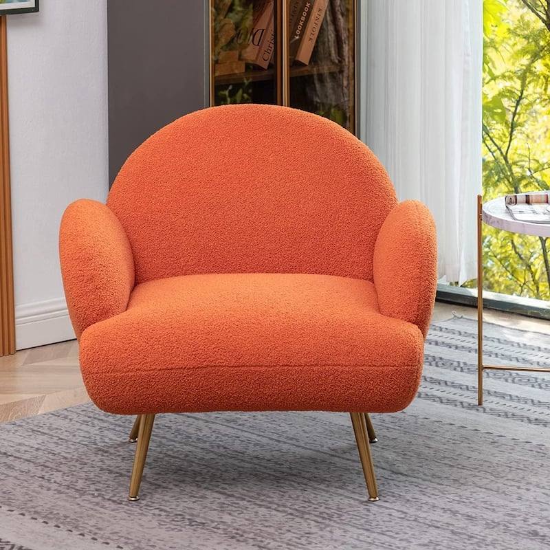 XINMICS Modern Accent Chair Upholstered Armchair for Living Room, Bedroom
