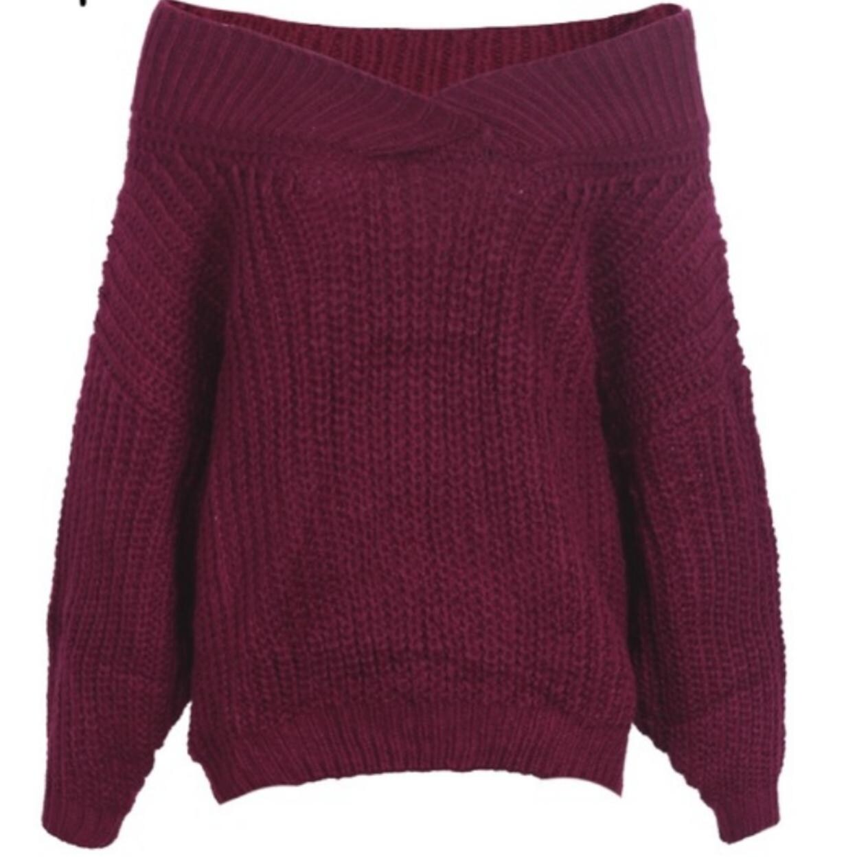 thick v neck jumper