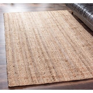 5x8 Feet Natural Jute Hand-Woven Braided Area Rug - 5' x 8' Feet - Bed ...