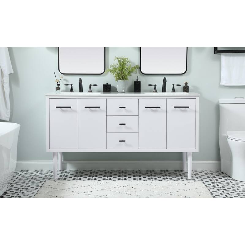 Fern 60 Inch Double Bathroom Vanity