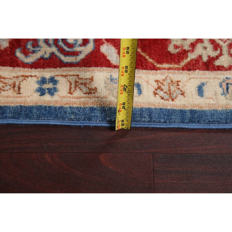 Vegetable Dye Blue Ziegler Oriental Area Rug Hand-knotted Wool Carpet - 5'11" x 8'10"