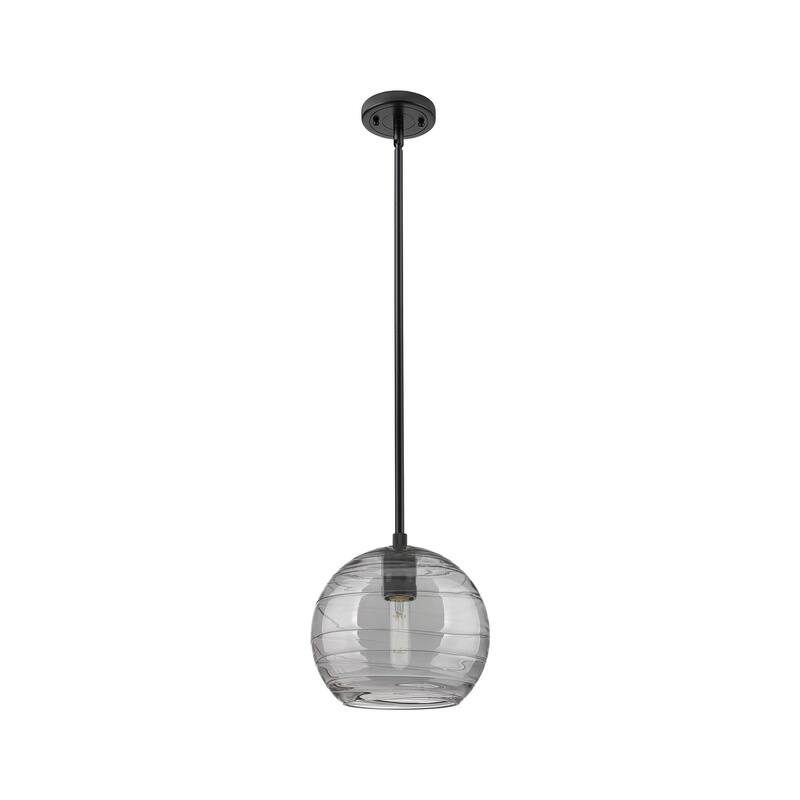 Innovations Lighting Downtown Urban - Crown Point - 1 Light 8" Athens Deco Swirl Stem Hung Pendant