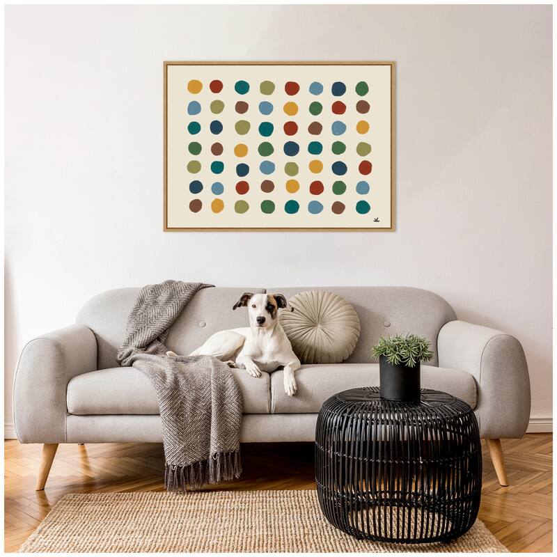 Kate and Laurel Meditation No. 3b by Kelly Knaga Framed Canvas Wall Art Print