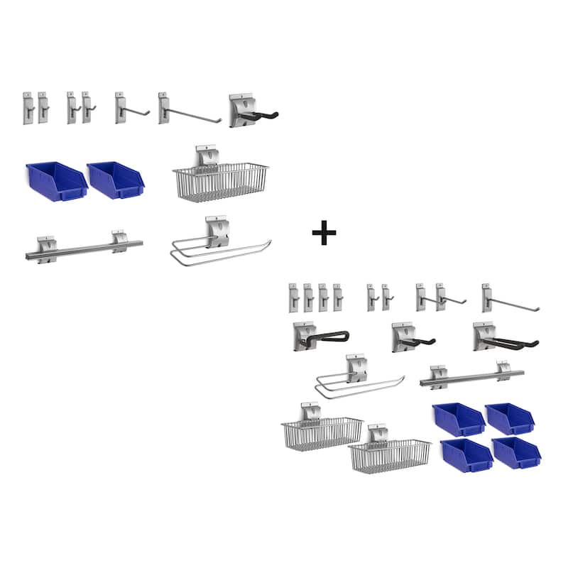 NewAge Products Backsplash Hook Kits - Small (12 Piece) + Large (20 Piece)