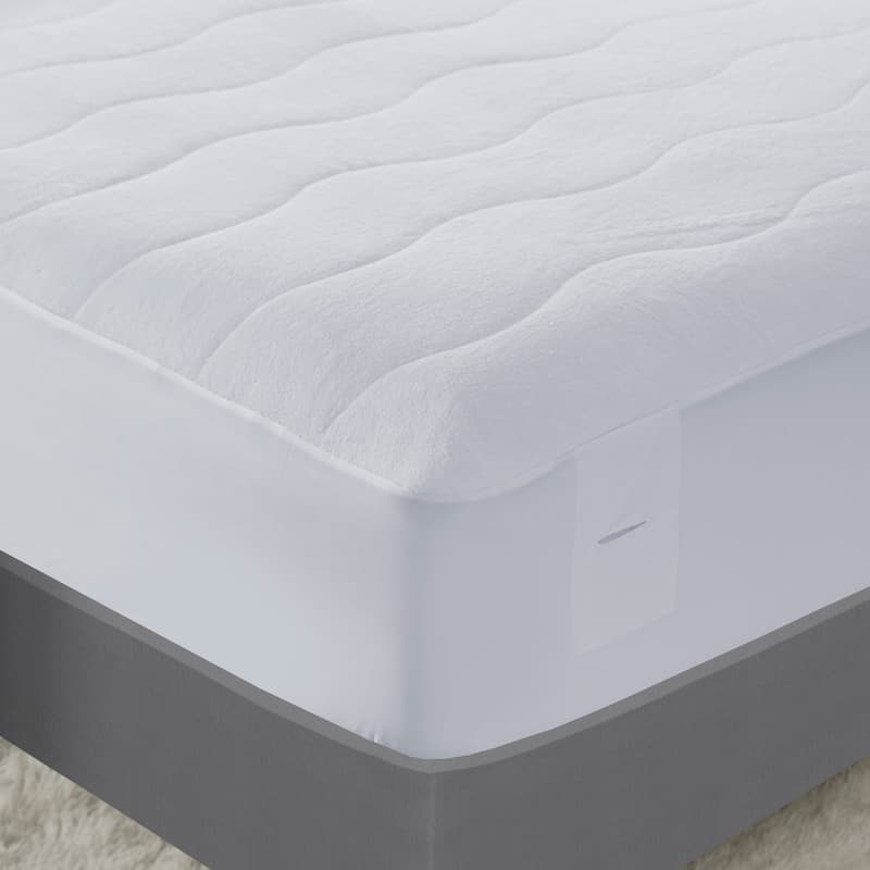 Serta Plush White Heated Mattress Pad