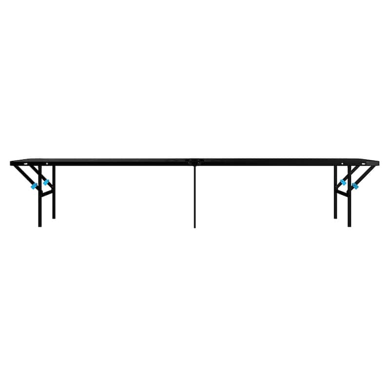 Black No Tool Assembly Foldable Bed Frame