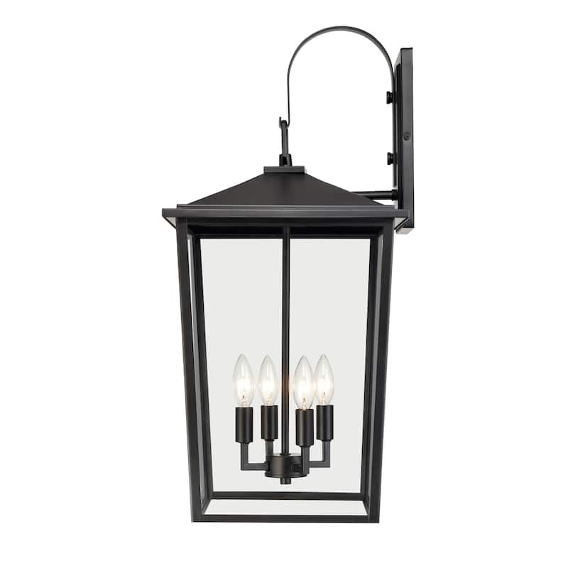 Fetterton 4-Light Outdoor Wall Sconce Powder Coated Black - Powder Coated Black