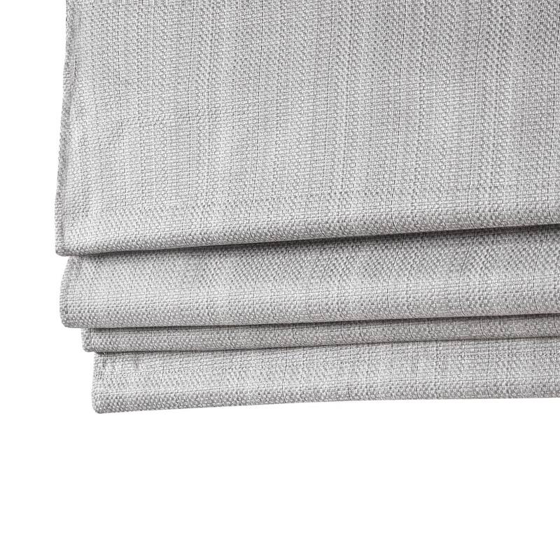 Basketweave Room Darkening Cordless Roman Shade