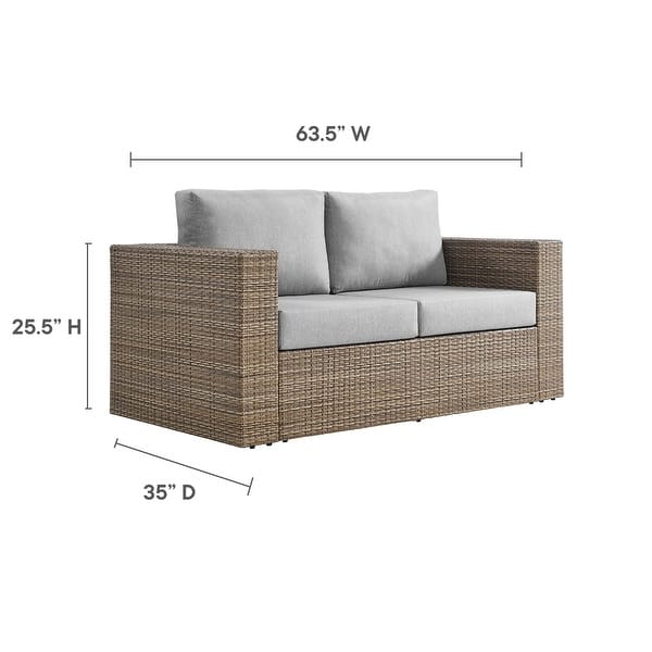 dimension image slide 1 of 2, Convene Outdoor Patio Outdoor Patio Loveseat