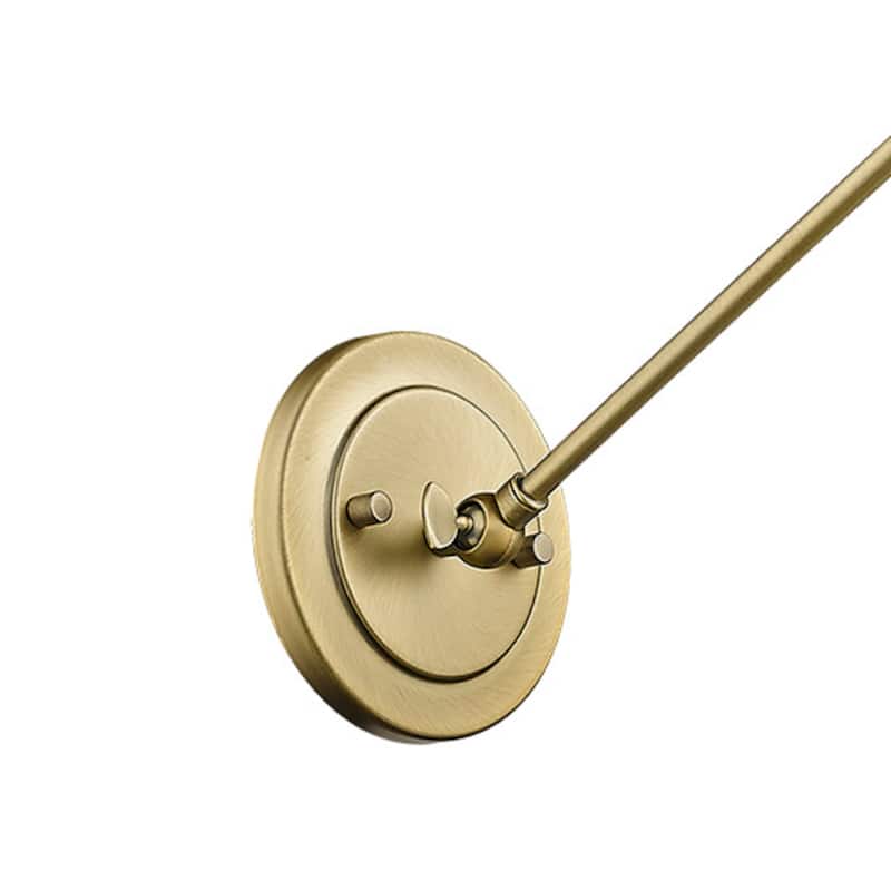 1 Lt Single Adjustable Armed Wall Sconce Brass