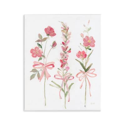 Stupell Pastel Pink Floral Sprigs Wall Plaque Art Design By Sally Swatland