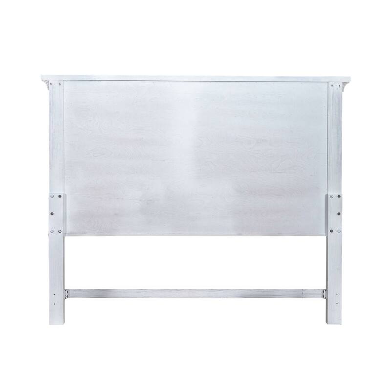 River Place Riverstone White Tobacco Mansion Headboard, King or Queen