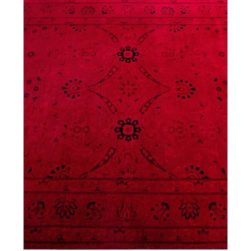 Overdyed One-of-a-Kind Hand-Knotted Area Rug - Pink - 3' 2" x 5' 0"