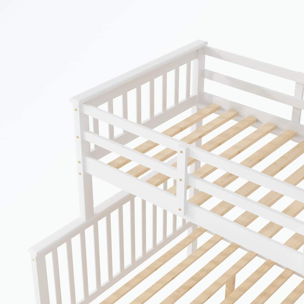 Stairway Twin-Over-Full Bunk Bed with Twin size Trundle