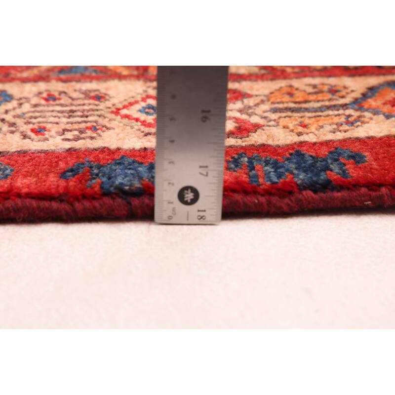 ECARPETGALLERY Hand-knotted Konya Anatolian Dark Navy, Red Wool Rug - 3'6 x 9'6