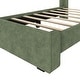 preview thumbnail 16 of 20, Max and Lily Twin-Size Upholstered Bed with Rectangular Headboard