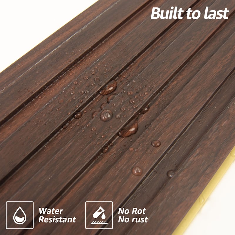 Art3d WPC Slat Wall Panels,3D Wall Accents for Interior Wall Decor,48in x 6in (Pack of 16)