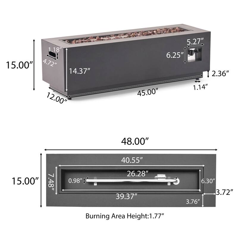 Malawi Outdoor 12-Piece U-Shaped Acacia Wood Sectional Sofa Set with Fire Pit by Christopher Knight Home