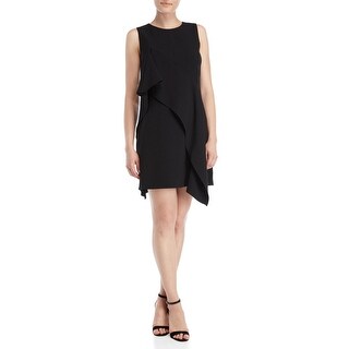 eliza j asymmetrical ruffle sheath dress