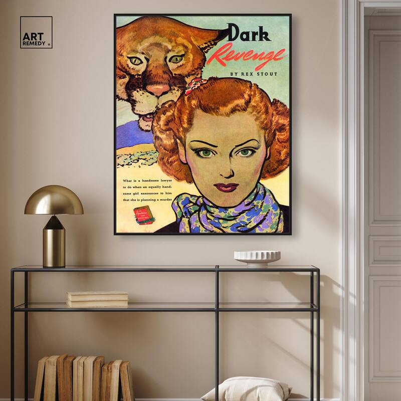 Dark Revenge Book 1939 Canvas by Art Remedy