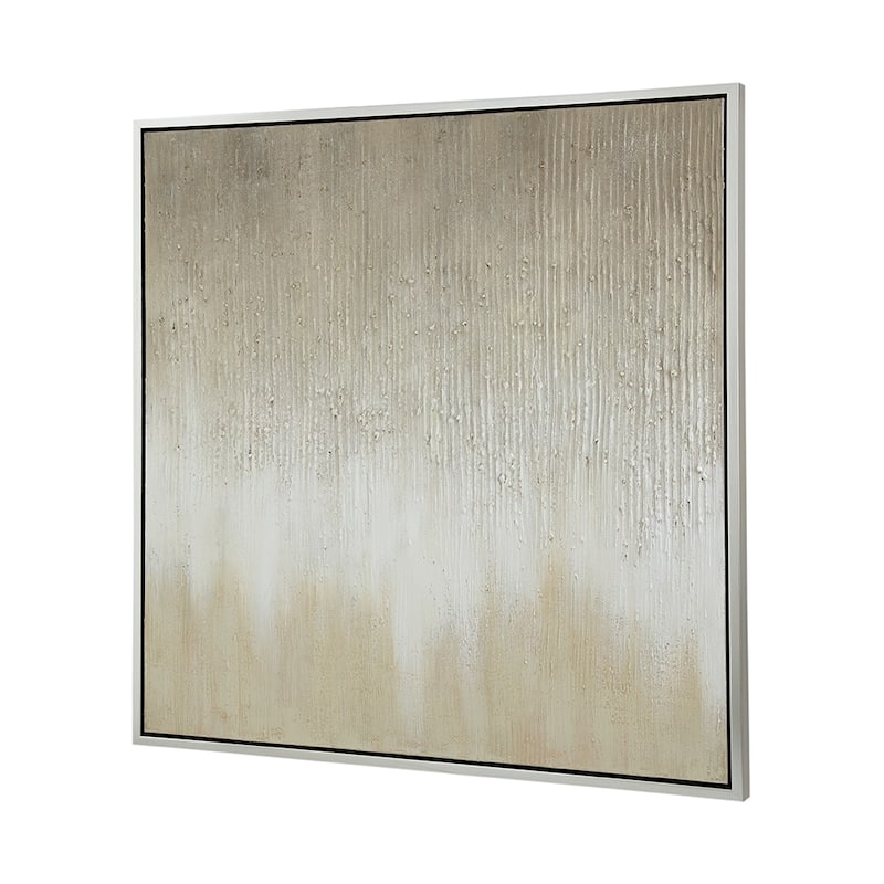 Golden Sunshine Framed Hand painted Canvas Print Wall Decor Solid with Wood Stretcher Bar, for Living Room Entryway Office