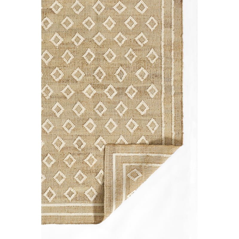 Erin Gates by Momeni Orchard Tiny Diamond Hand Woven Wool and Jute Rug