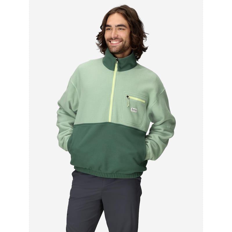 Marmot Men's Retro Rocklin 1/2-Zip Fleece - Agate Green/Juniper Green - S