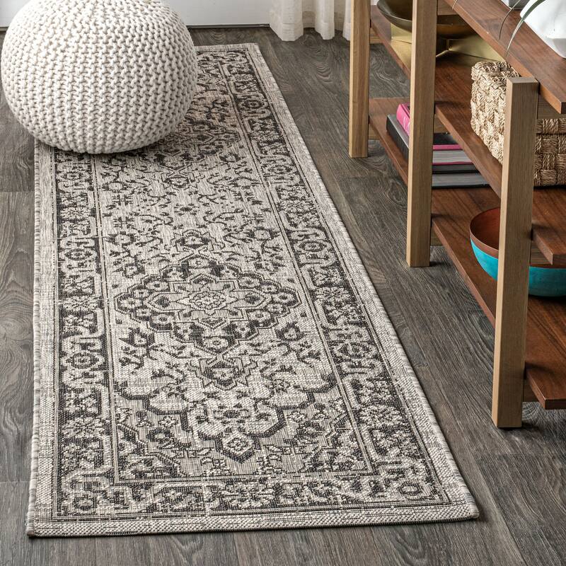 JONATHAN Y Palazzo Boho Medallion Textured Weave Indoor/Outdoor Area Rug
