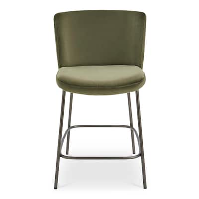 NADAAL STUDIOS Amaris, Counter Stool With Performance Fabric - 21.7"W x23.4"D x37.4"H