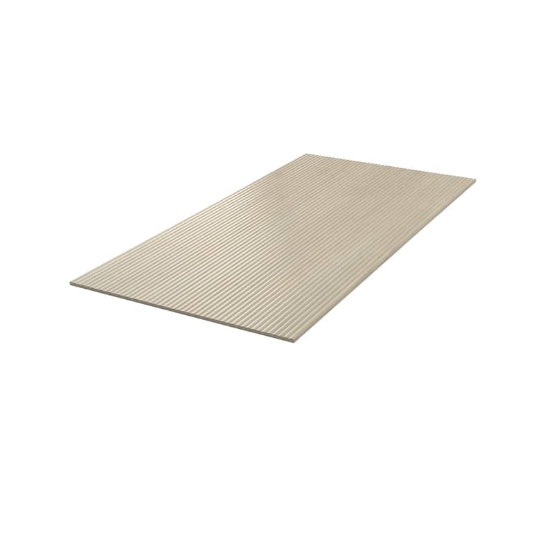 Bois 24x48 Almond Wood Porcelain Large Format Fluted Wall Tile (15.55 sq ft/case) - 2 Pack