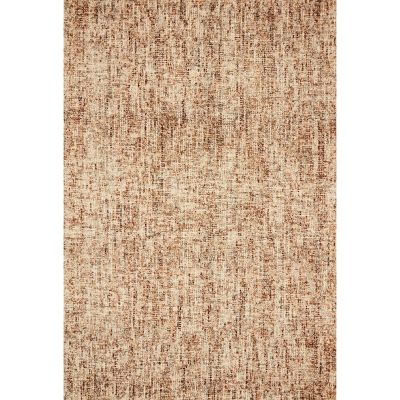 Alexander Home Sandstone Abstract Modern Hand-Tufted Area Rug - 5'0" x 7'6" - Rust / Ivory / Grey - Runner/Rectangle