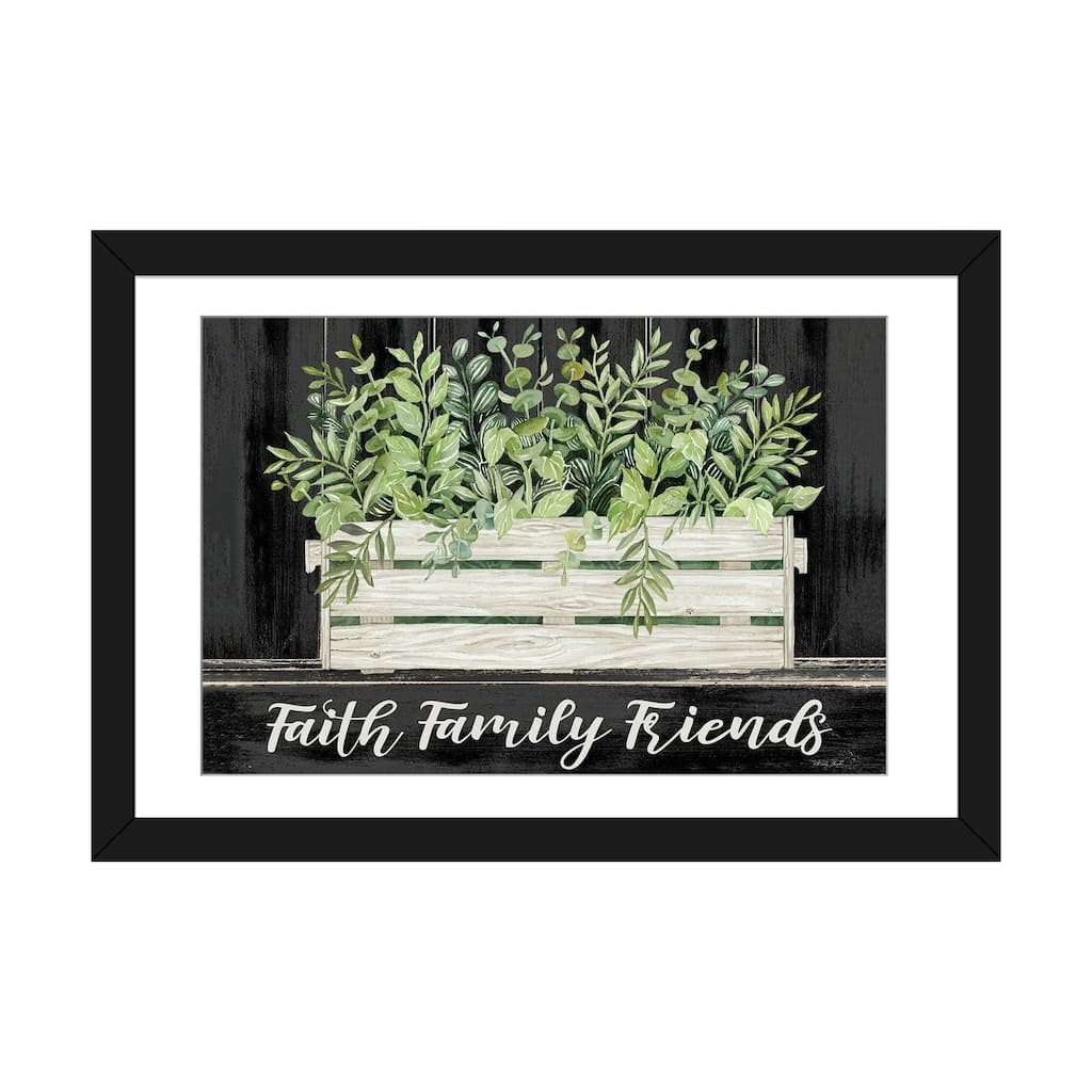 iCanvas "Faith, Family, Friends" by Cindy Jacobs