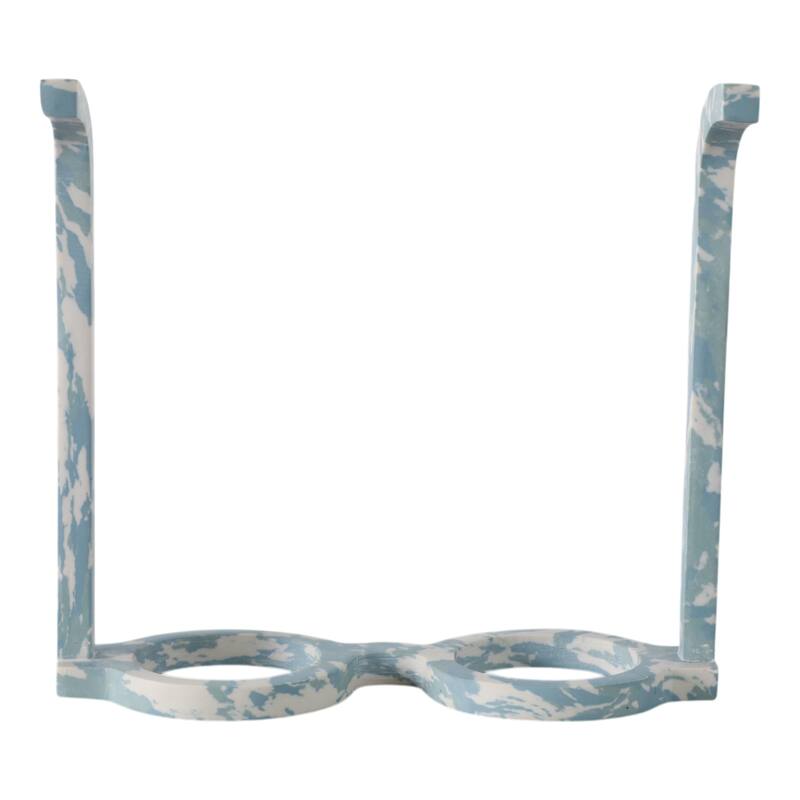 Stone Decorative Object Unique Eyewear Shape with Sculptural Design - 9" x 8" x 3"