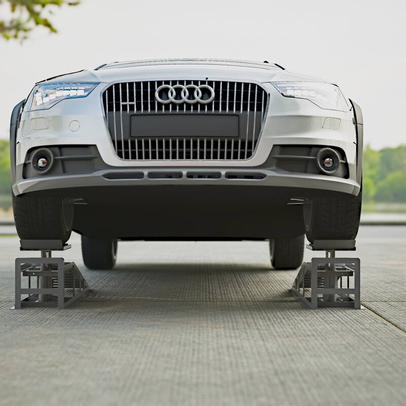 Hydraulic Car Ramps 2 Pack 5 Ton Low Profile Lift for Garage Truck