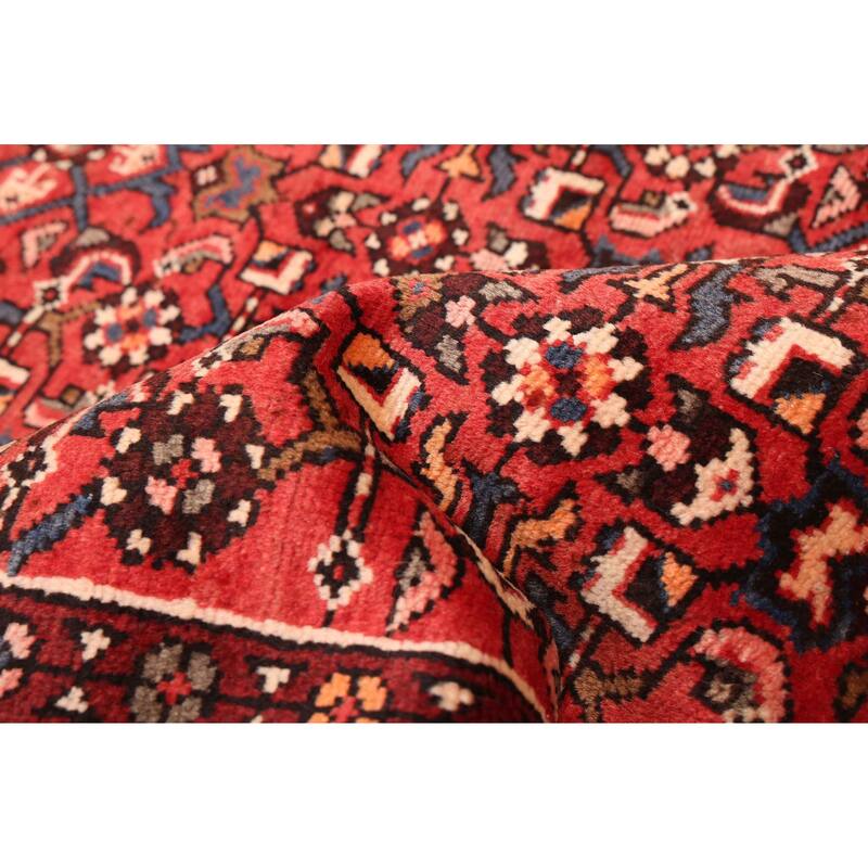 ECARPETGALLERY Hand-knotted Andelz Red Wool Rug - 3'5 x 9'10