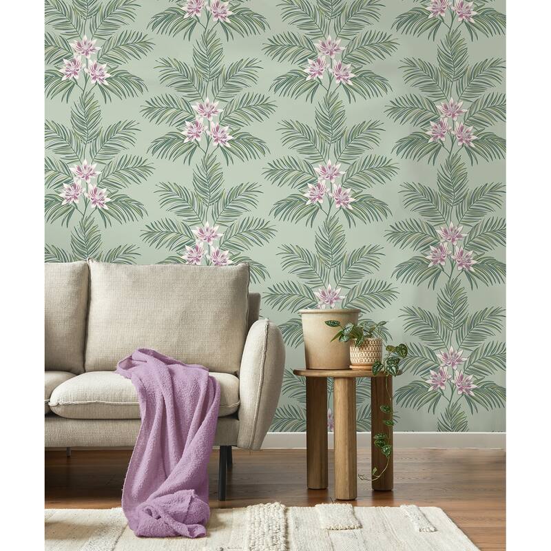 Fine Decor Bali Sage Palm Wallpaper