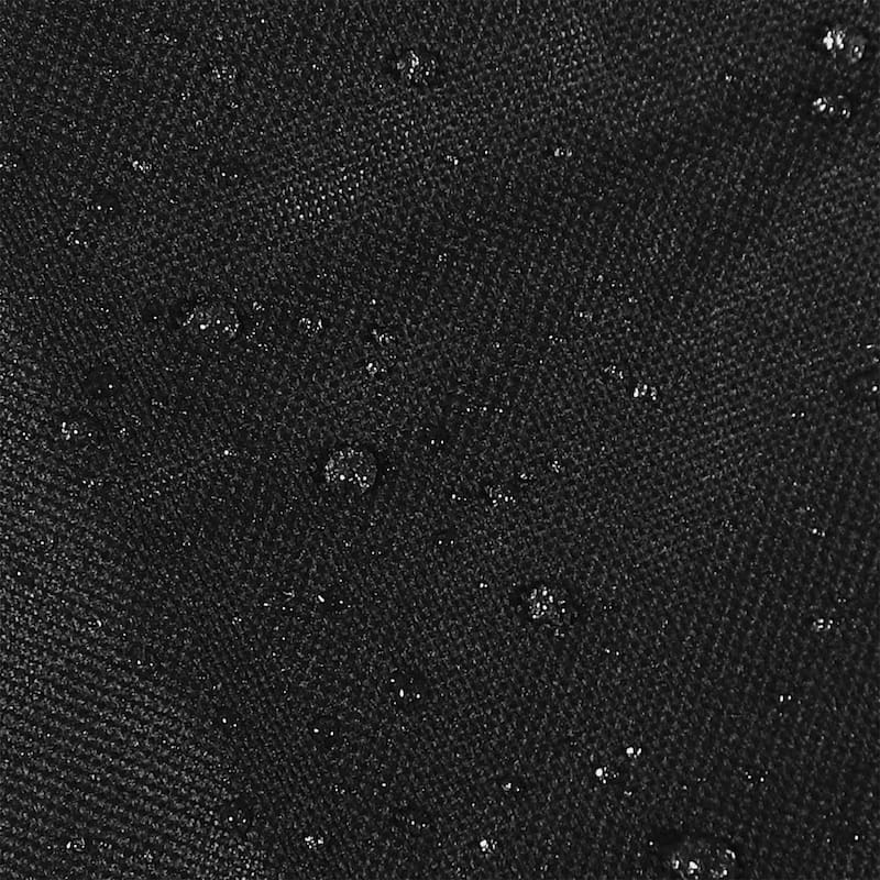 Log Rack Cover Black Outdoor Weather-Resistant PVC - 6'