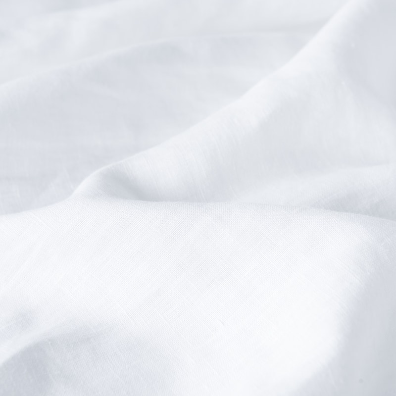 WHOLINENS Stone Washed French Linen Duvet Set 3Pcs Coconut Shell Button Closure