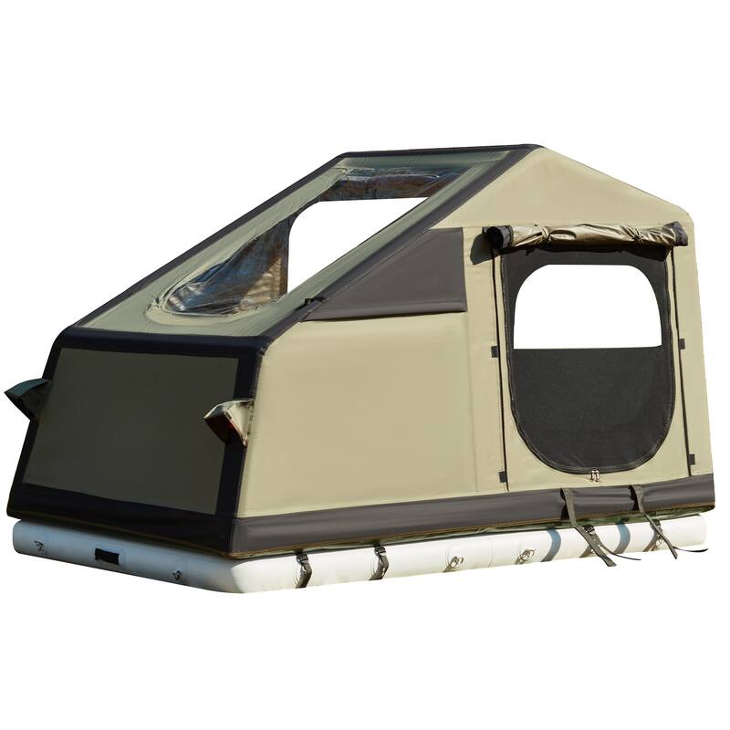 EROMMY Hard Shell Rooftop Tent - Waterproof SUV Truck Bed Tent w/Air Mattress, All-Weather Car Camping Tent for 2 Person