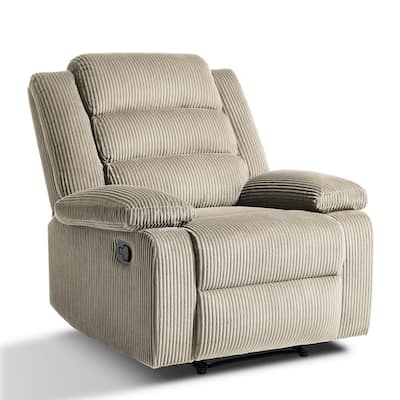 Modern Upholstered Recliner Chair with Adjustable Backrest