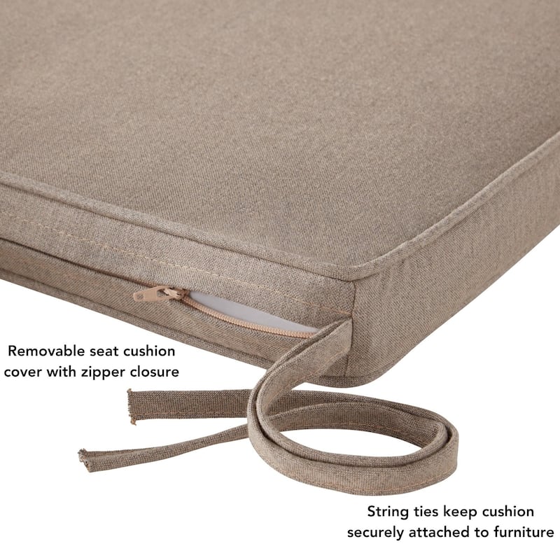 Sunbrella Indoor/ Outdoor 17-inch Square Corded Chair Pad