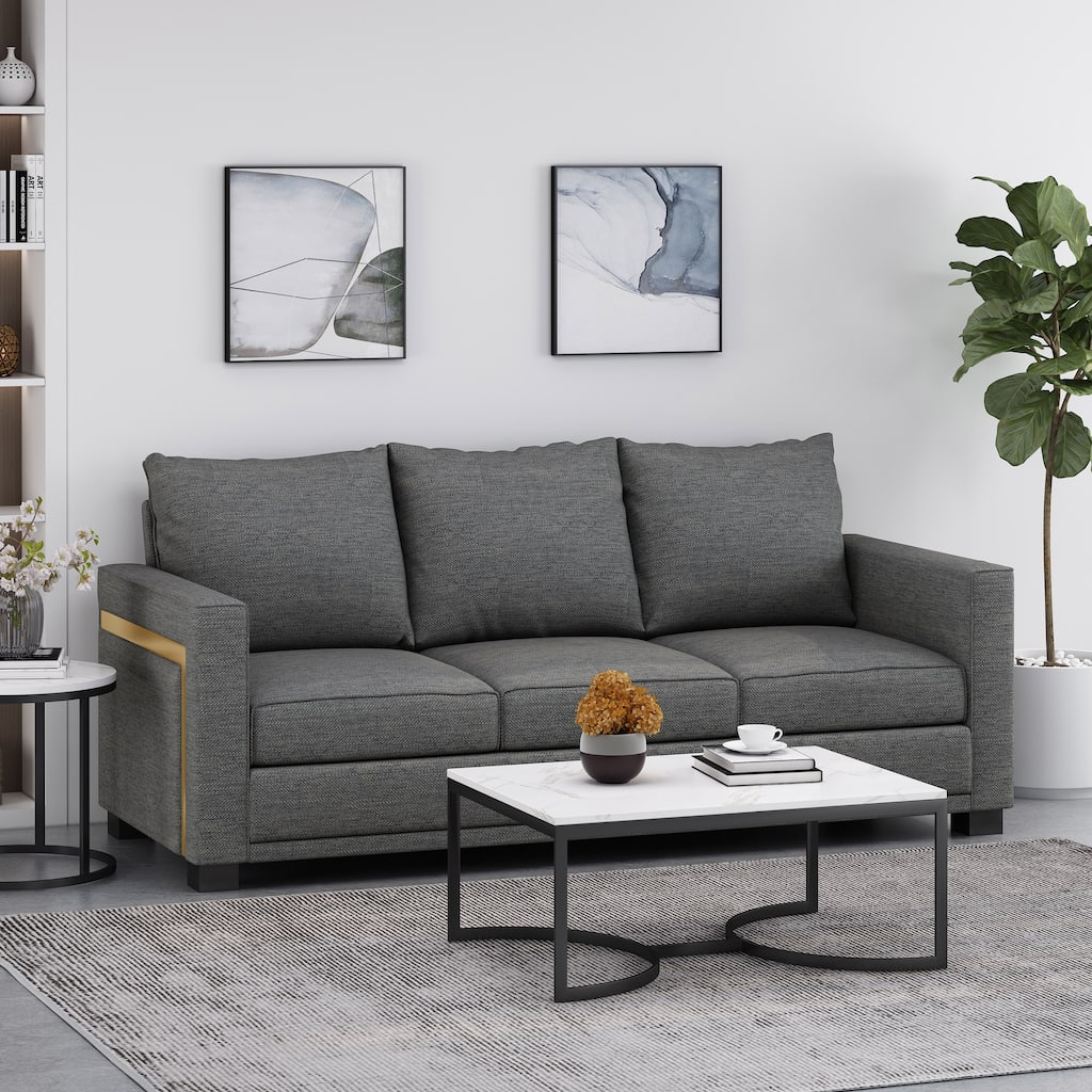 Clarkdale Indoor Upholstered 3 Seater Sofa by Christopher Knight Home