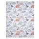preview thumbnail 2 of 5, Lambs & Ivy Dino-Might Ultra-Soft Fleece Watercolor Dinosaur Baby Blanket