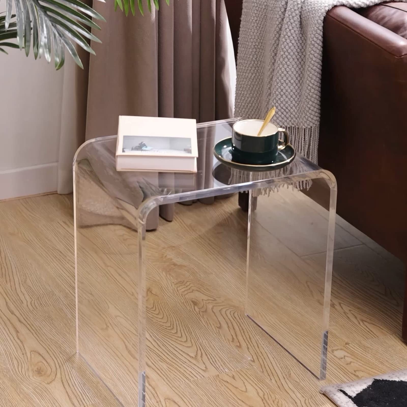 Side table clear discount