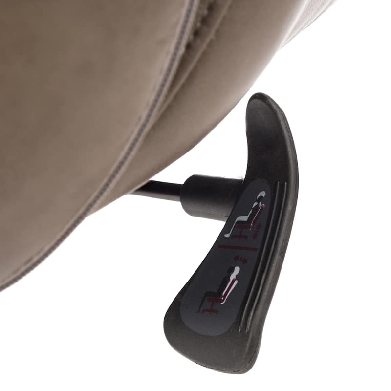 Glitzhome Modern High-Back Leatherette Adjustable 360-Degree Swivel Executive Office Chair